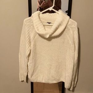 Oversized White Turtleneck